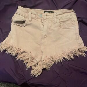 FashionNova Frayed Denim Shorts
